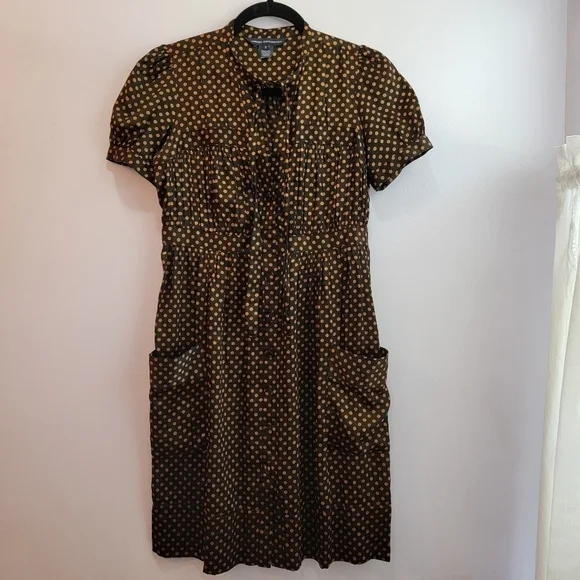 French Connection Silk Shirt Dress Size 2 - Picture 1 of 4